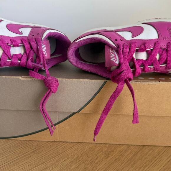 Nike Dunk Low PS “Active Fuchsia” Preschool Kids Sneakers- SZ 13 C - Picture 5 of 14